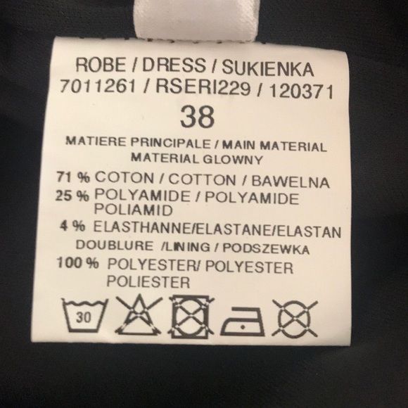 Made in France Dress Size 38 (M) New without Tags - Picture 8 of 10